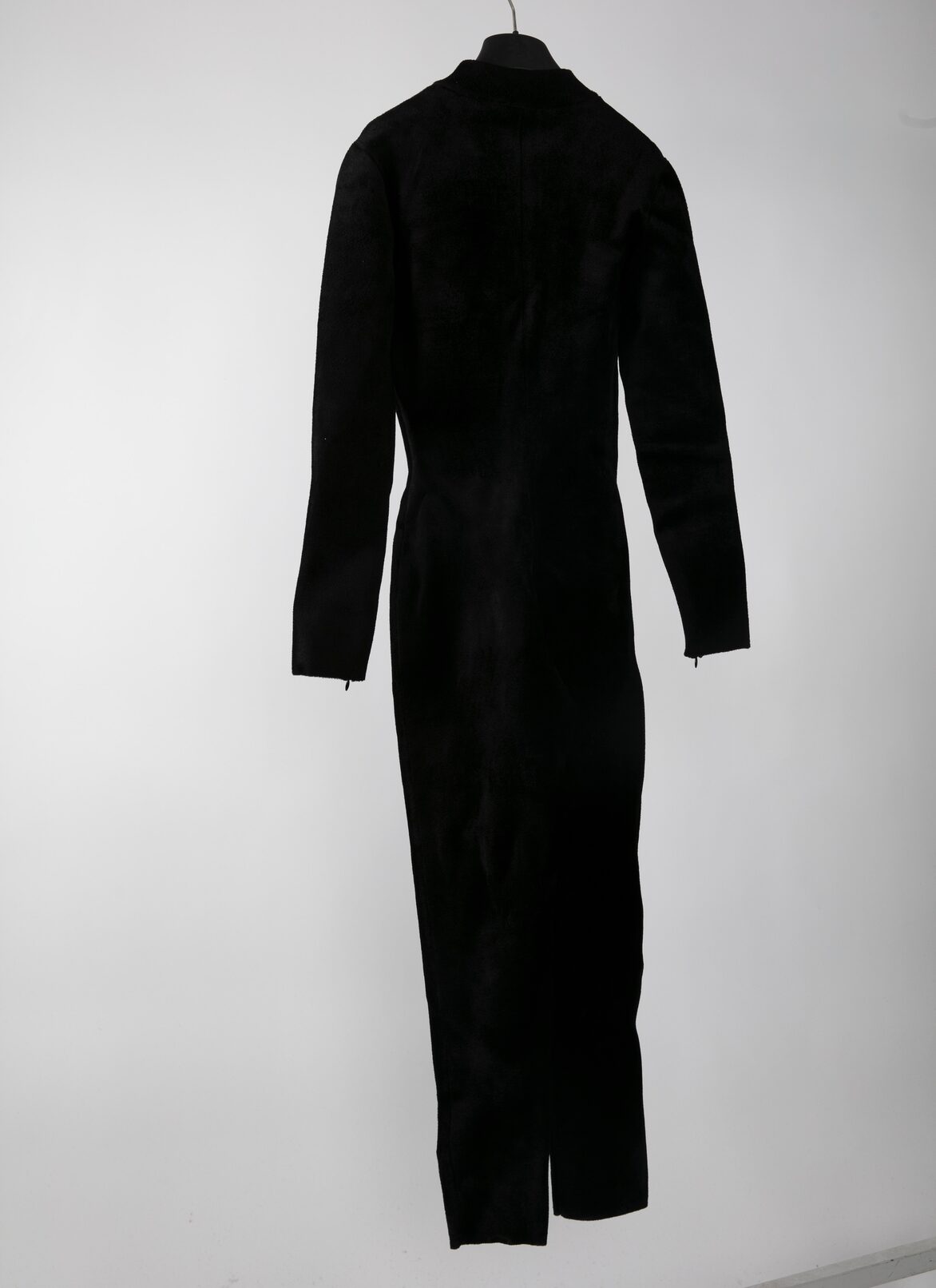 Velvet knit jumpsuit ALAÏA BLACK VELVET KNIT JUMPSUIT